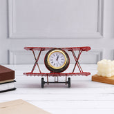 Aircraft Table Clock - Red
